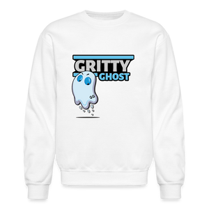 
            
                Load image into Gallery viewer, Gritty Ghost Character Comfort Adult Crewneck Sweatshirt - white
            
        