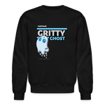 Gritty Ghost Character Comfort Adult Crewneck Sweatshirt - black