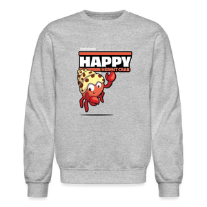 
            
                Load image into Gallery viewer, Happy Hermit Crab Character Comfort Adult Crewneck Sweatshirt - heather gray
            
        