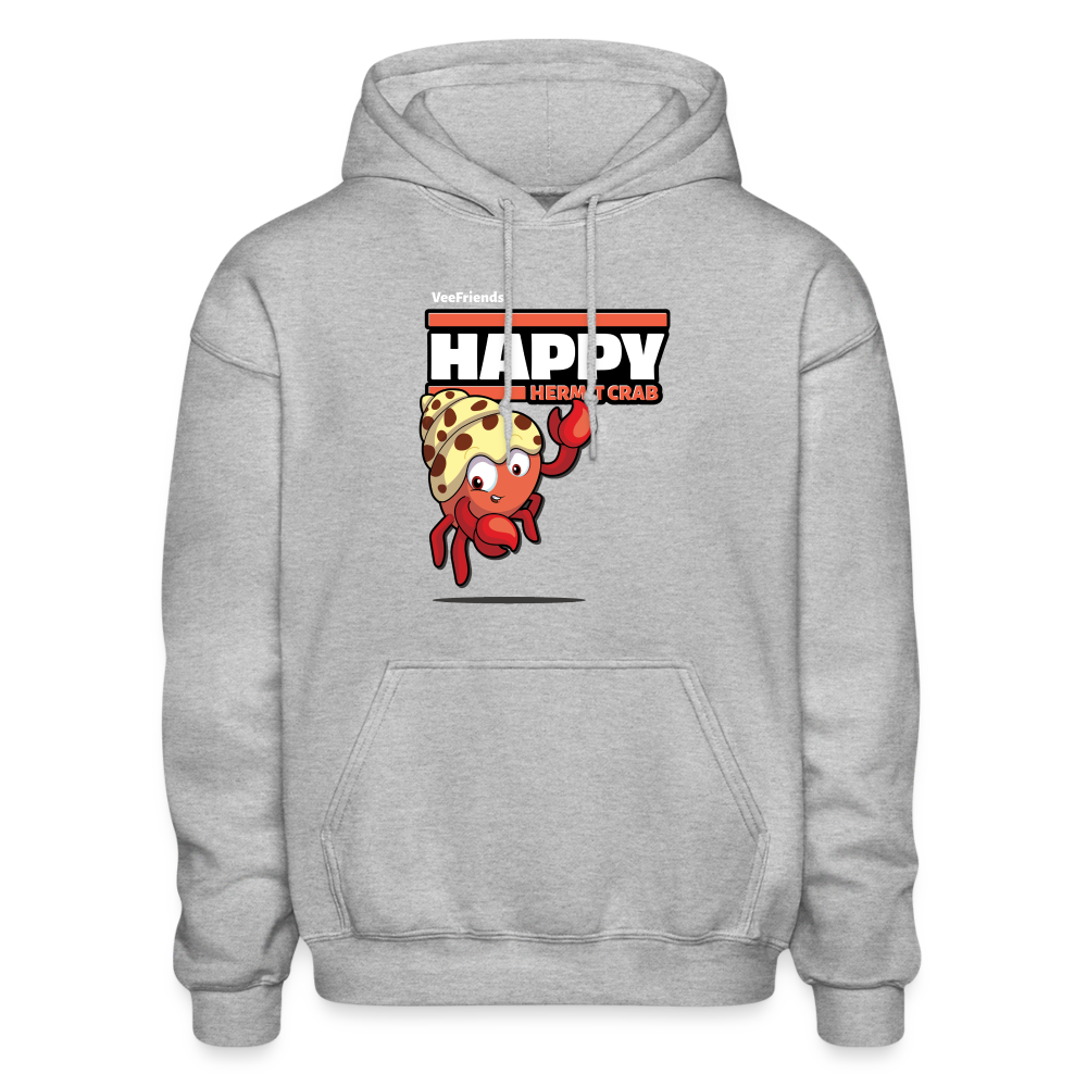 Happy Hermit Crab Character Comfort Adult Hoodie - heather gray