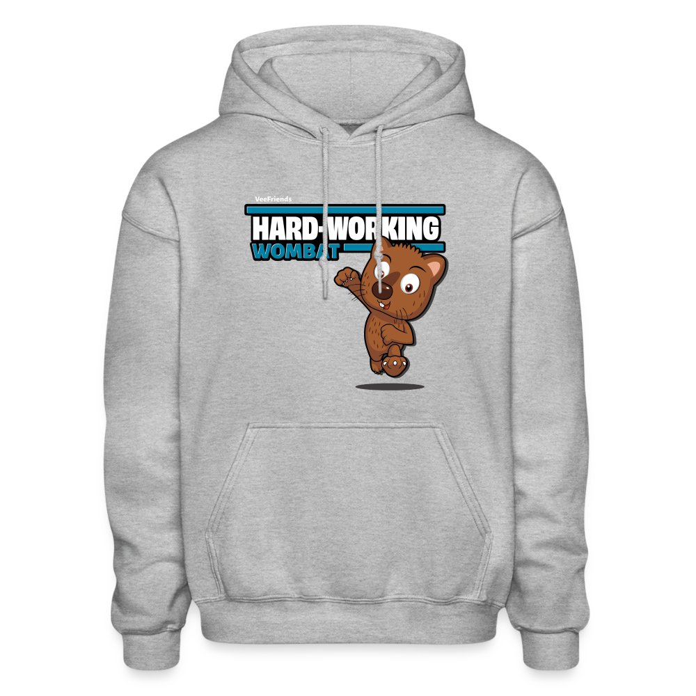 Hard-Working Wombat Character Comfort Adult Hoodie - heather gray