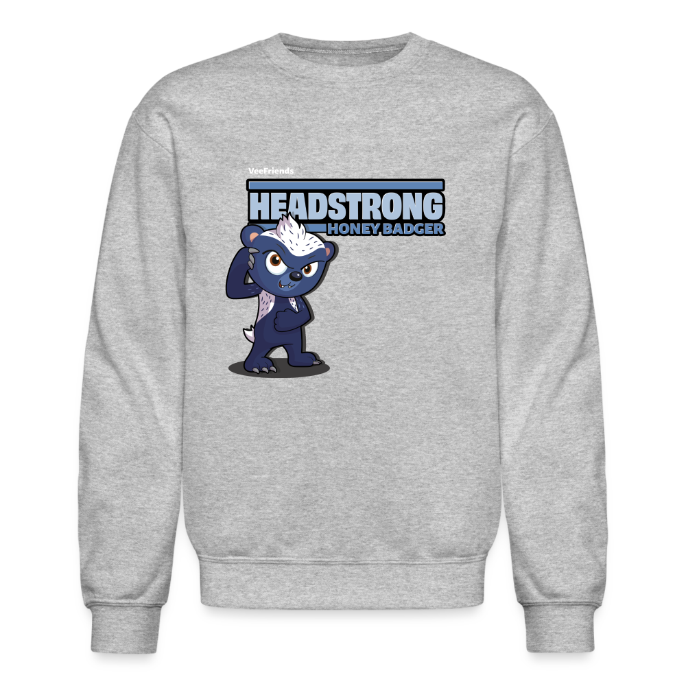 
            
                Load image into Gallery viewer, Headstrong Honey Badger Character Comfort Adult Crewneck Sweatshirt - heather gray
            
        