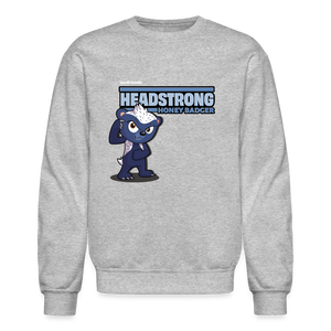 
            
                Load image into Gallery viewer, Headstrong Honey Badger Character Comfort Adult Crewneck Sweatshirt - heather gray
            
        
