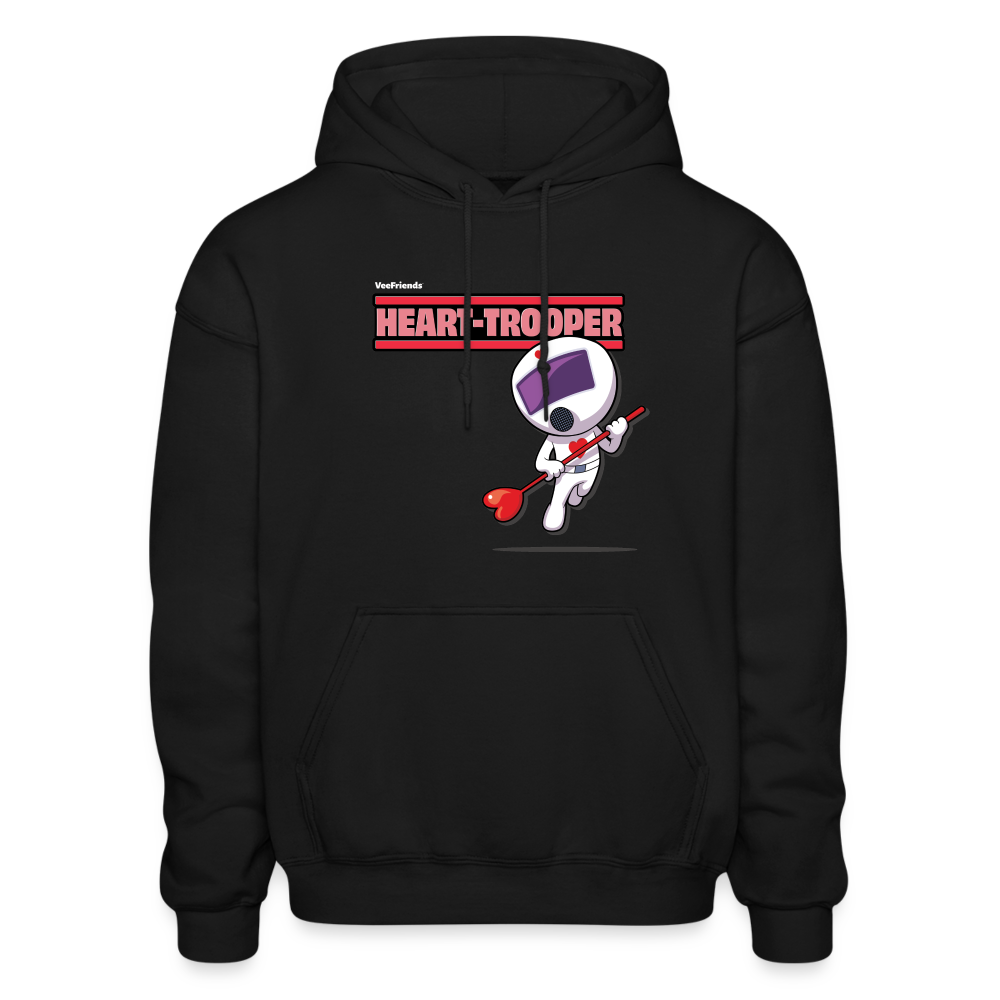 Heart-Trooper Character Comfort Adult Hoodie - black