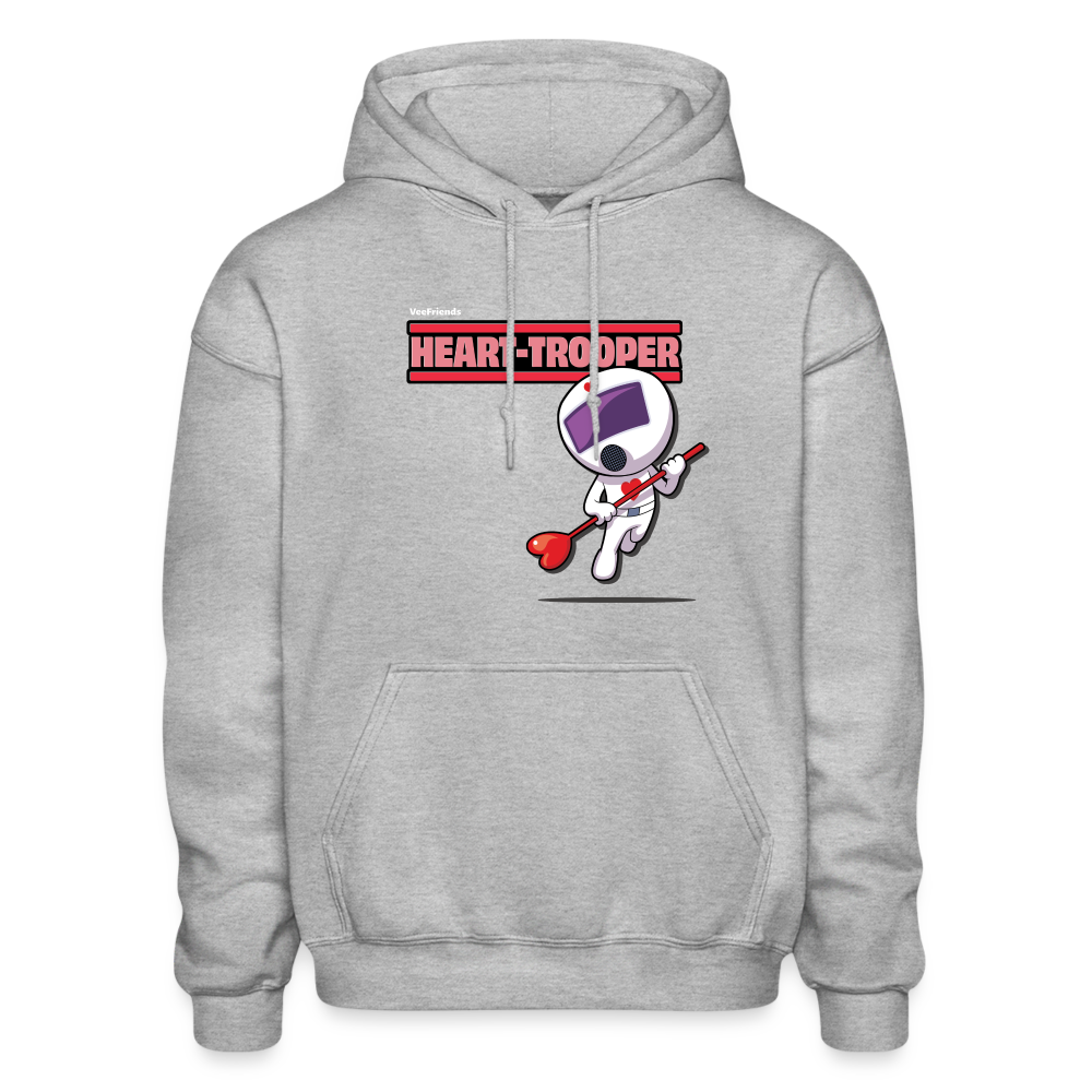 Heart-Trooper Character Comfort Adult Hoodie - heather gray