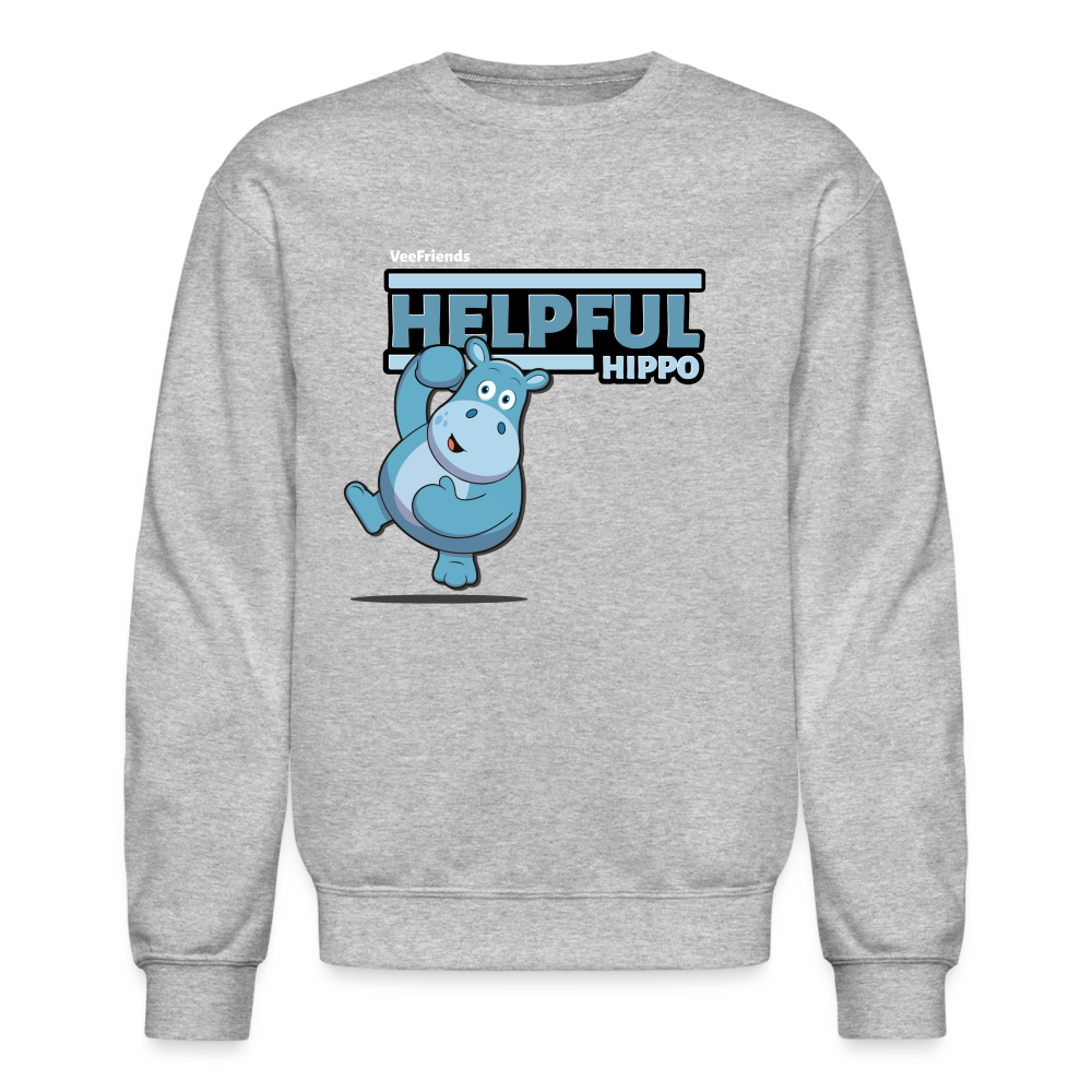
            
                Load image into Gallery viewer, Helpful Hippo Character Comfort Adult Crewneck Sweatshirt - heather gray
            
        