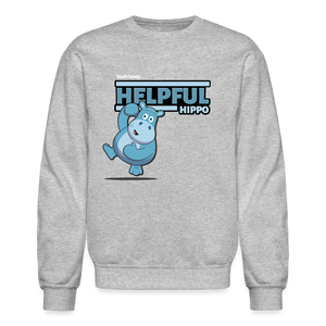 
            
                Load image into Gallery viewer, Helpful Hippo Character Comfort Adult Crewneck Sweatshirt - heather gray
            
        