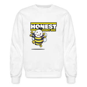 
            
                Load image into Gallery viewer, Honest Honey Bee Character Comfort Adult Crewneck Sweatshirt - white
            
        