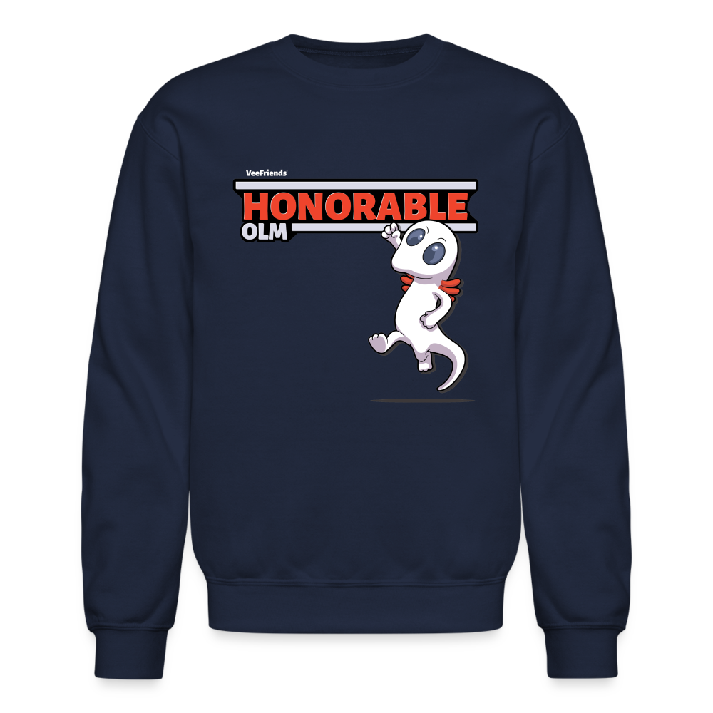 
            
                Load image into Gallery viewer, Honorable Olm Character Comfort Adult Crewneck Sweatshirt - navy
            
        