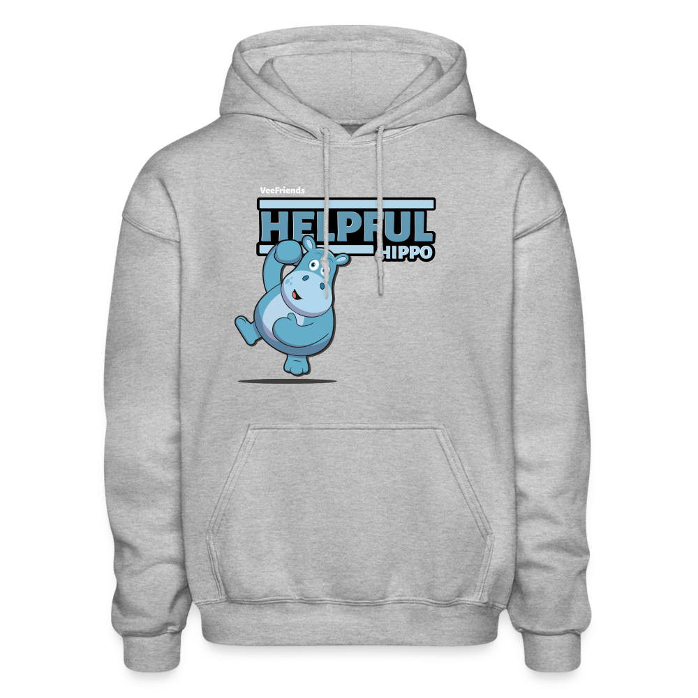 
            
                Load image into Gallery viewer, Helpful Hippo Character Comfort Adult Hoodie - heather gray
            
        