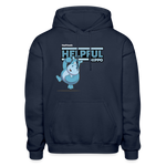 Helpful Hippo Character Comfort Adult Hoodie - navy