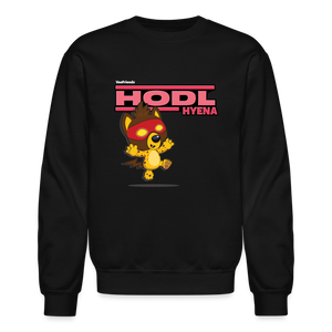 
            
                Load image into Gallery viewer, Hodl Hyena Character Comfort Adult Crewneck Sweatshirt - black
            
        