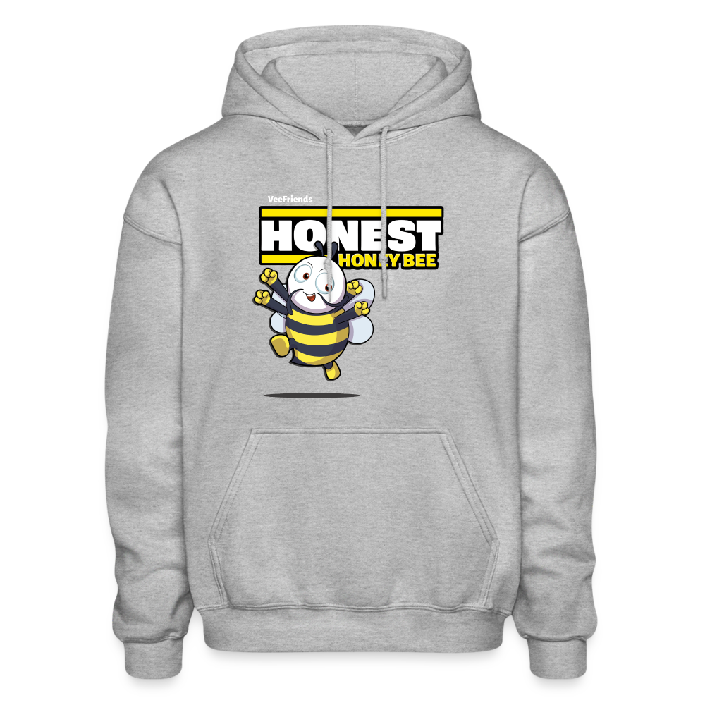 Honest Honey Bee Character Comfort Adult Hoodie - heather gray