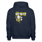 Honest Honey Bee Character Comfort Adult Hoodie - navy