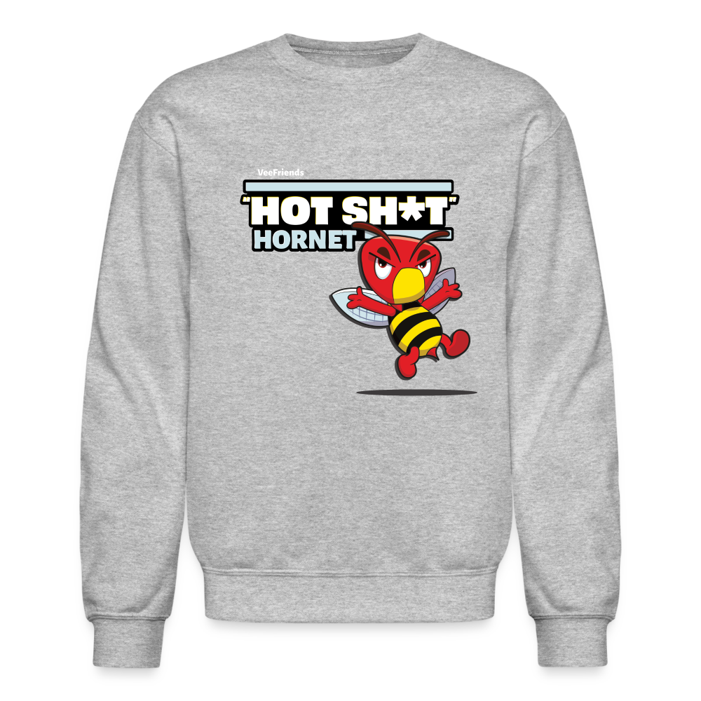 "Hot Sh*t" Hornet Character Comfort Adult Crewneck Sweatshirt - heather gray