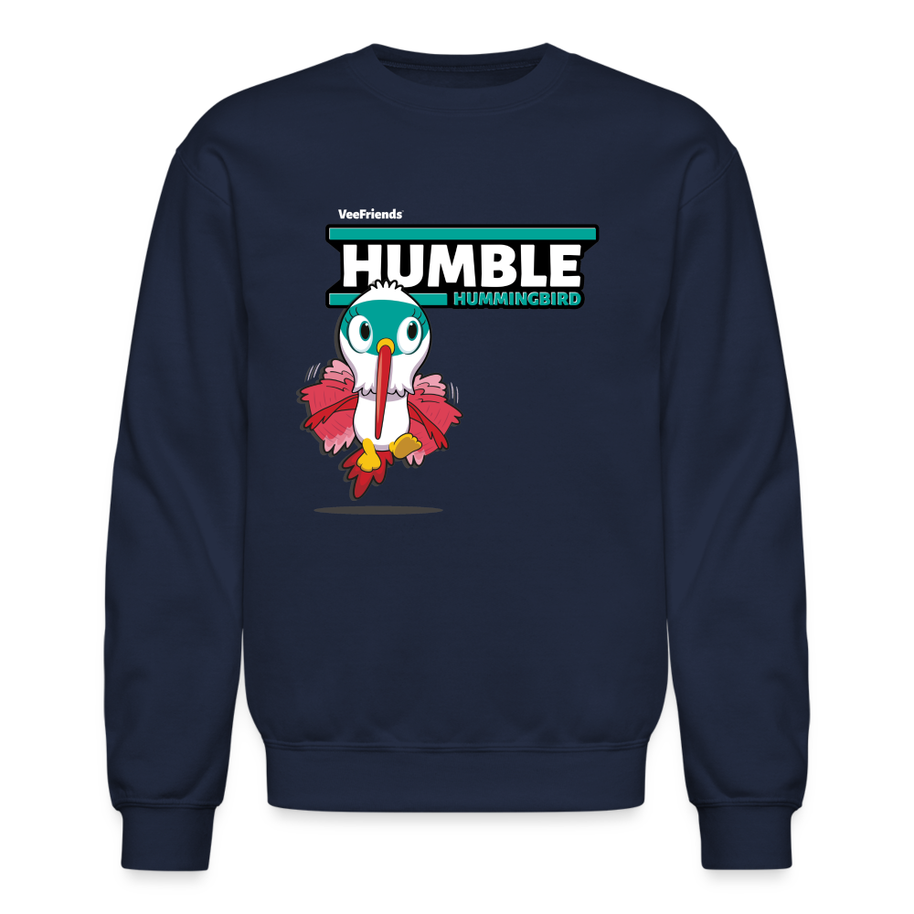 
            
                Load image into Gallery viewer, Humble Hummingbird Character Comfort Adult Crewneck Sweatshirt - navy
            
        
