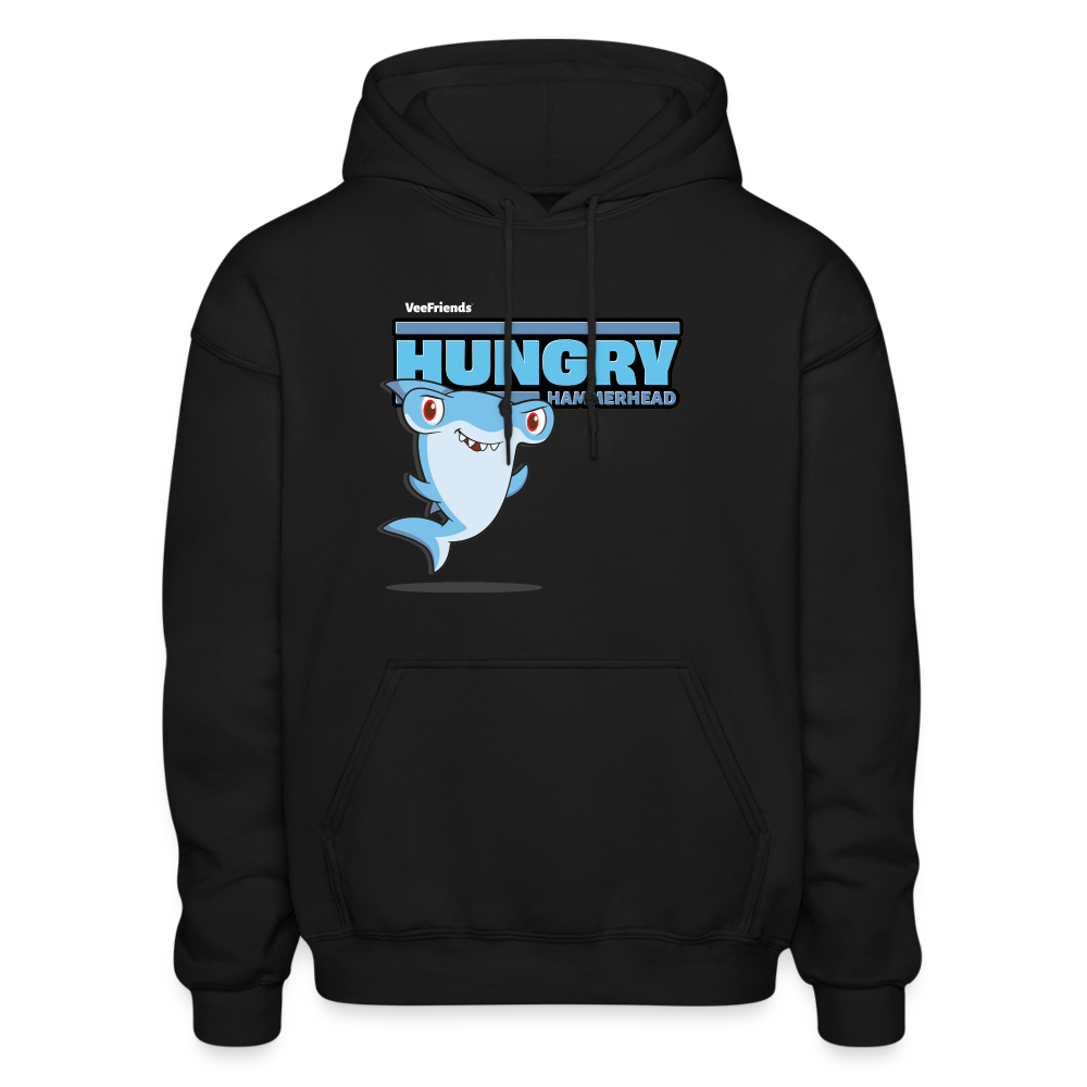Hungry Hammerhead Character Comfort Adult Hoodie - black