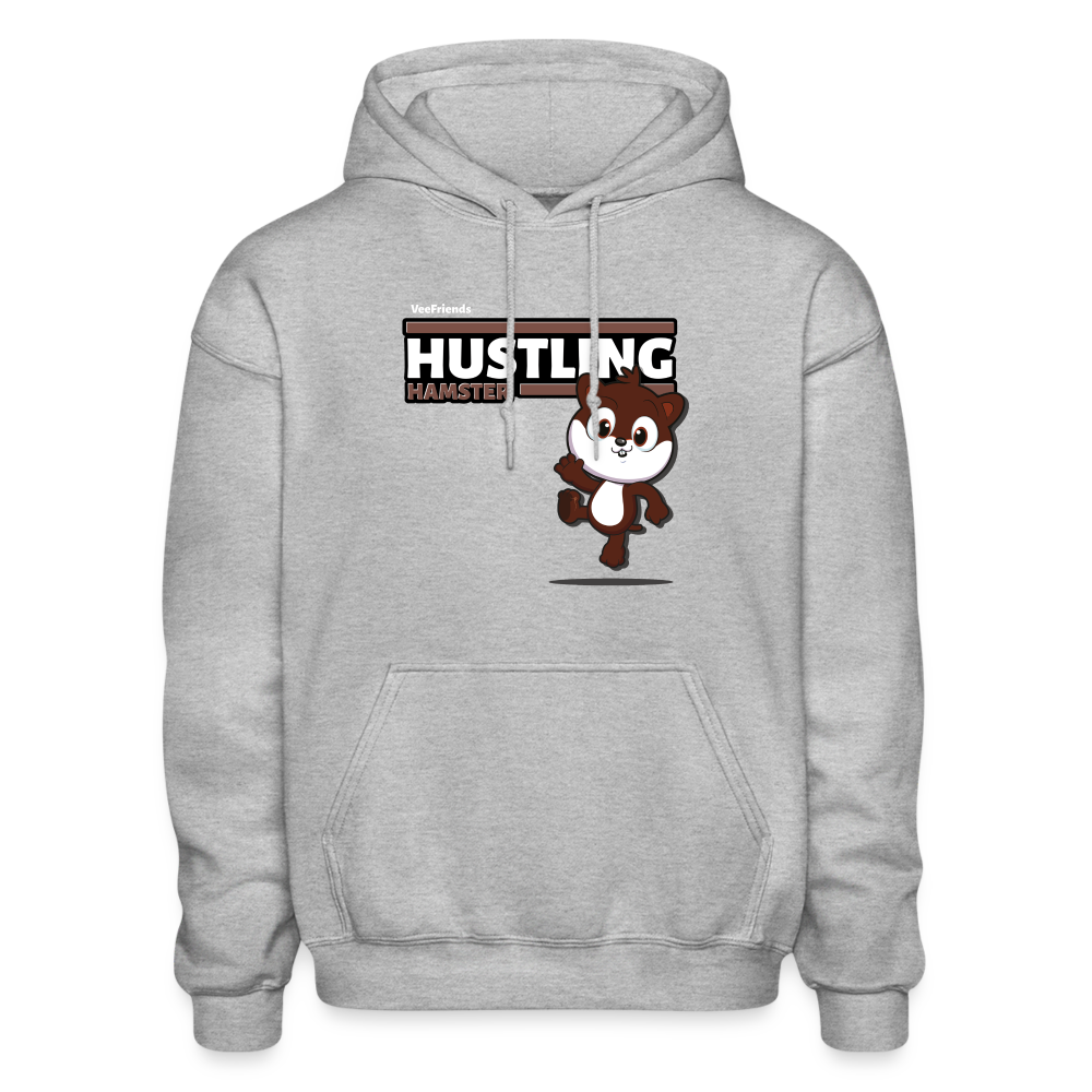 Hustling Hamster Character Comfort Adult Hoodie - heather gray