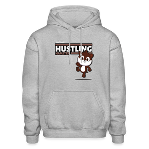 Hustling Hamster Character Comfort Adult Hoodie - heather gray