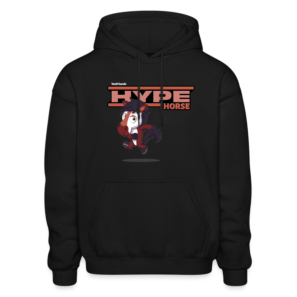 Hype Horse Character Comfort Adult Hoodie - black