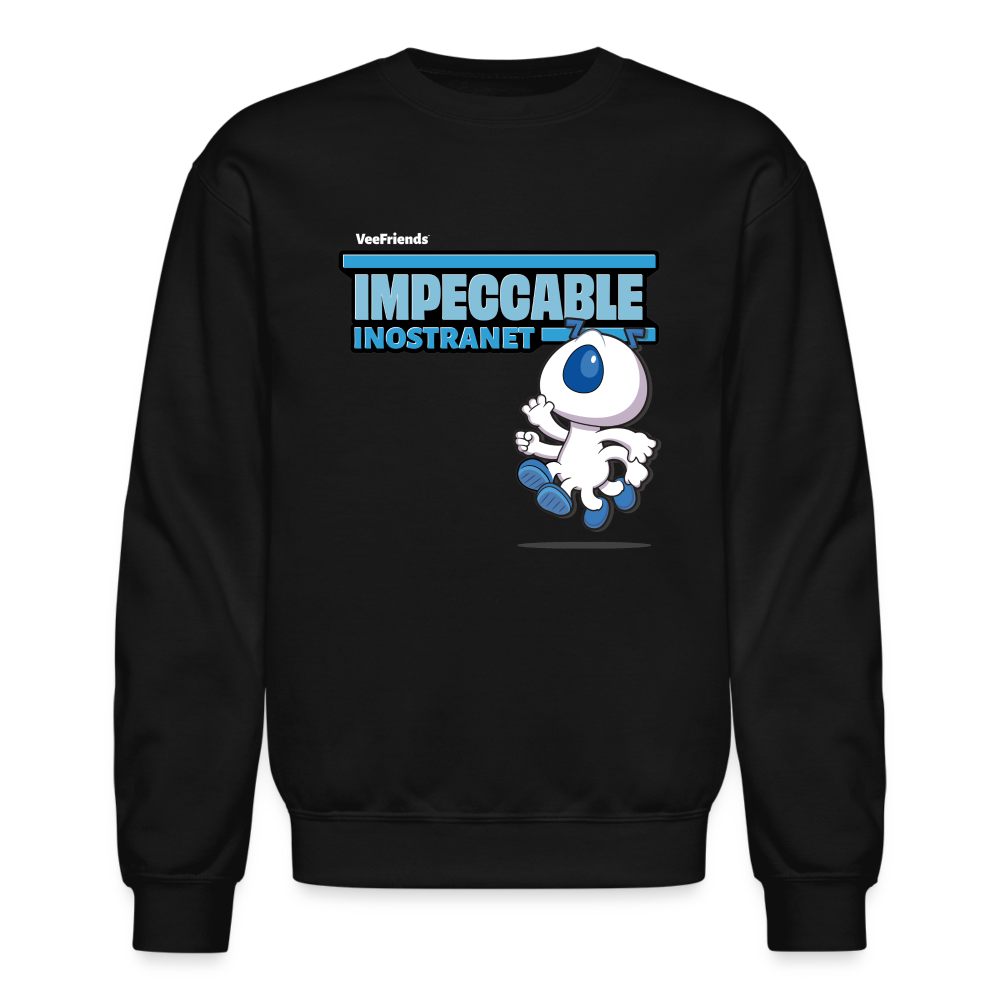 Impeccable Inostranet Character Comfort Adult Crewneck Sweatshirt - black
