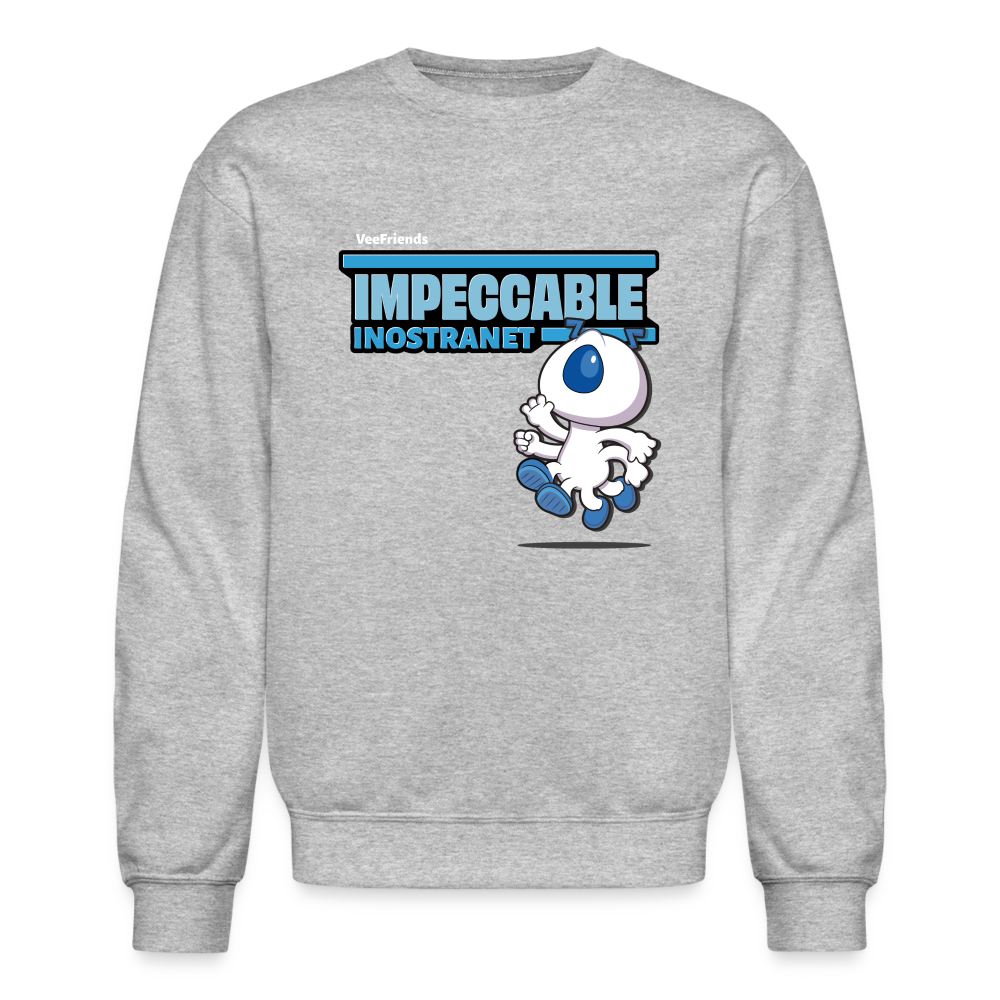 Impeccable Inostranet Character Comfort Adult Crewneck Sweatshirt - heather gray