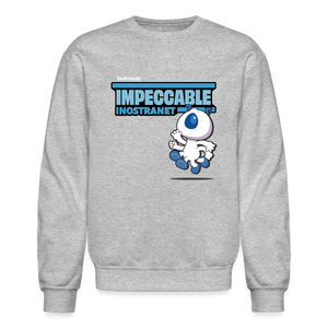 Impeccable Inostranet Character Comfort Adult Crewneck Sweatshirt - heather gray