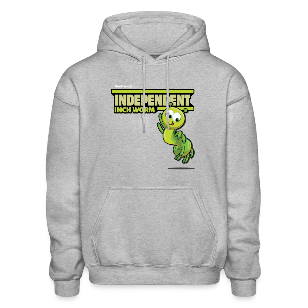 Independent Inch Worm Character Comfort Adult Hoodie - heather gray