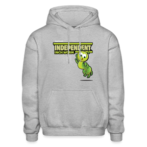 Independent Inch Worm Character Comfort Adult Hoodie - heather gray