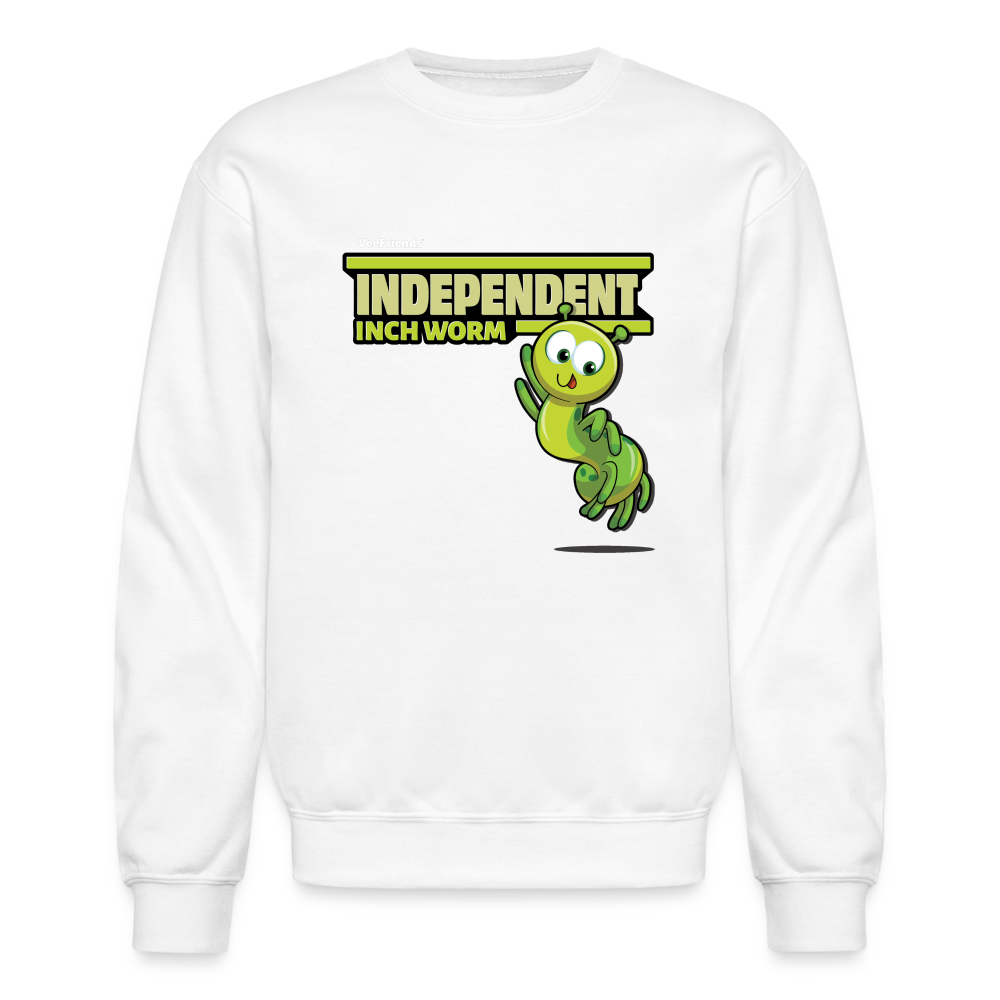 
            
                Load image into Gallery viewer, Independent Inch Worm Character Comfort Adult Crewneck Sweatshirt - white
            
        