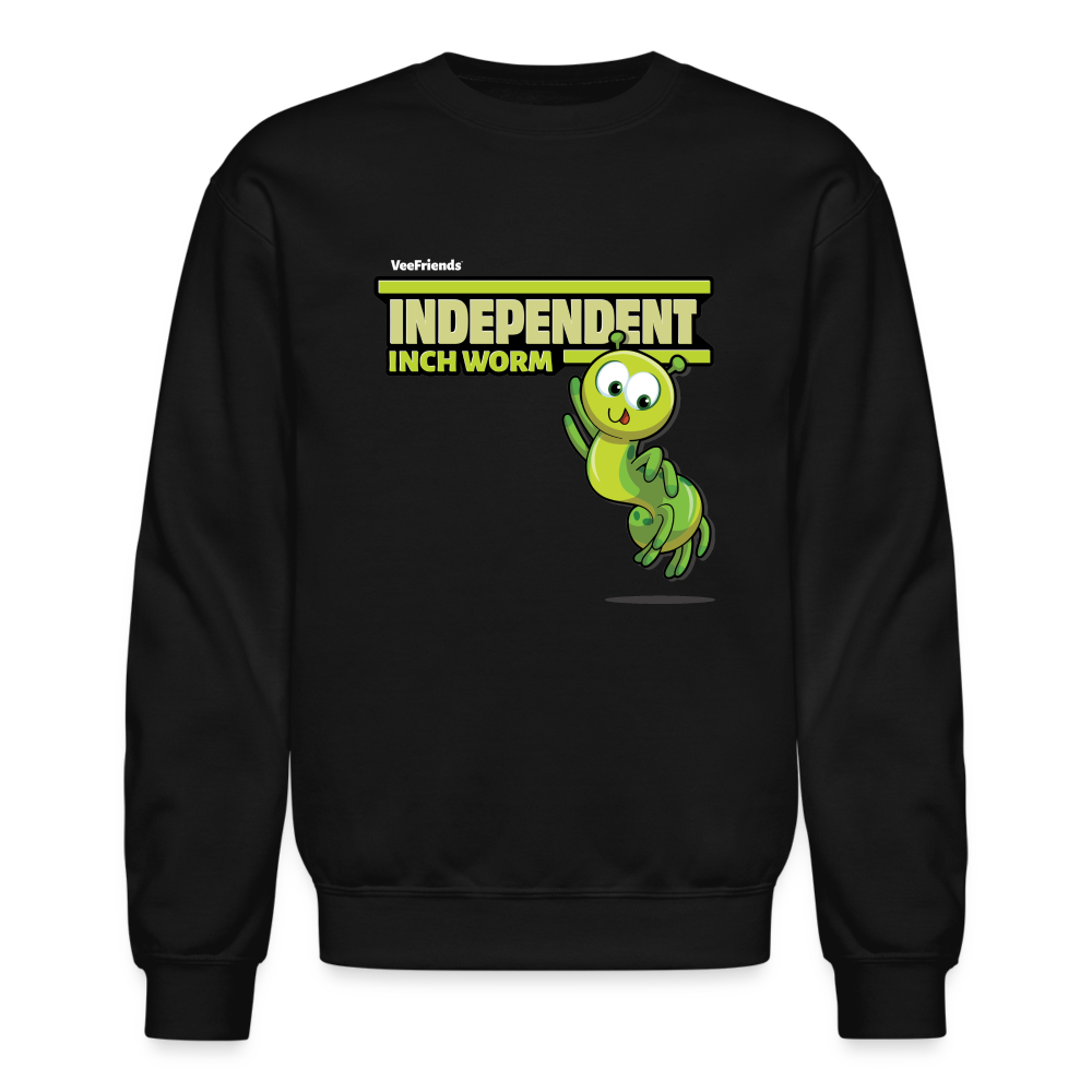 
            
                Load image into Gallery viewer, Independent Inch Worm Character Comfort Adult Crewneck Sweatshirt - black
            
        