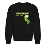 Independent Inch Worm Character Comfort Adult Crewneck Sweatshirt - black