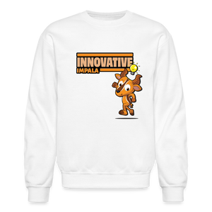 Innovative Impala Character Comfort Adult Crewneck Sweatshirt - white