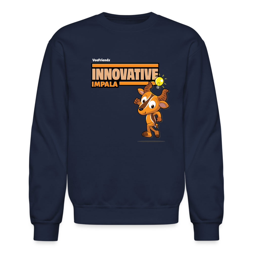 Innovative Impala Character Comfort Adult Crewneck Sweatshirt - navy