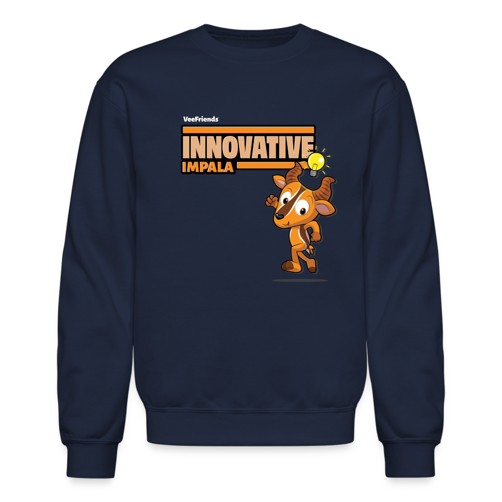 
            
                Load image into Gallery viewer, Innovative Impala Character Comfort Adult Crewneck Sweatshirt - navy
            
        