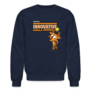 Innovative Impala Character Comfort Adult Crewneck Sweatshirt - navy