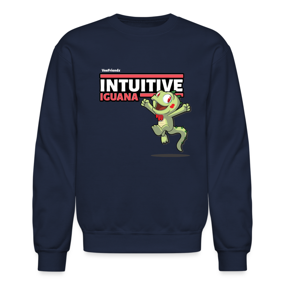 
            
                Load image into Gallery viewer, Intuitive Iguana Character Comfort Adult Crewneck Sweatshirt - navy
            
        