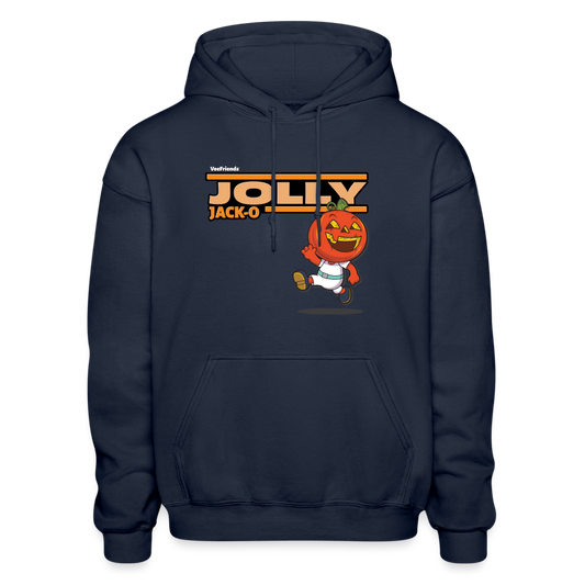 Jolly Jack-O Character Comfort Adult Hoodie - navy