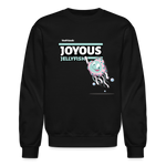 Joyous Jellyfish Character Comfort Adult Crewneck Sweatshirt - black