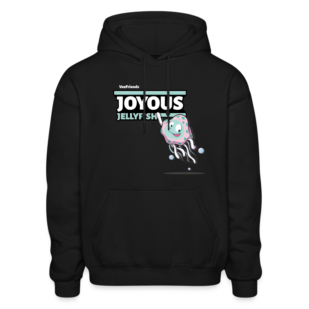 Joyous Jellyfish Character Comfort Adult Hoodie - black