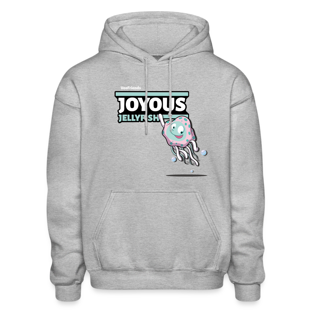 Joyous Jellyfish Character Comfort Adult Hoodie - heather gray