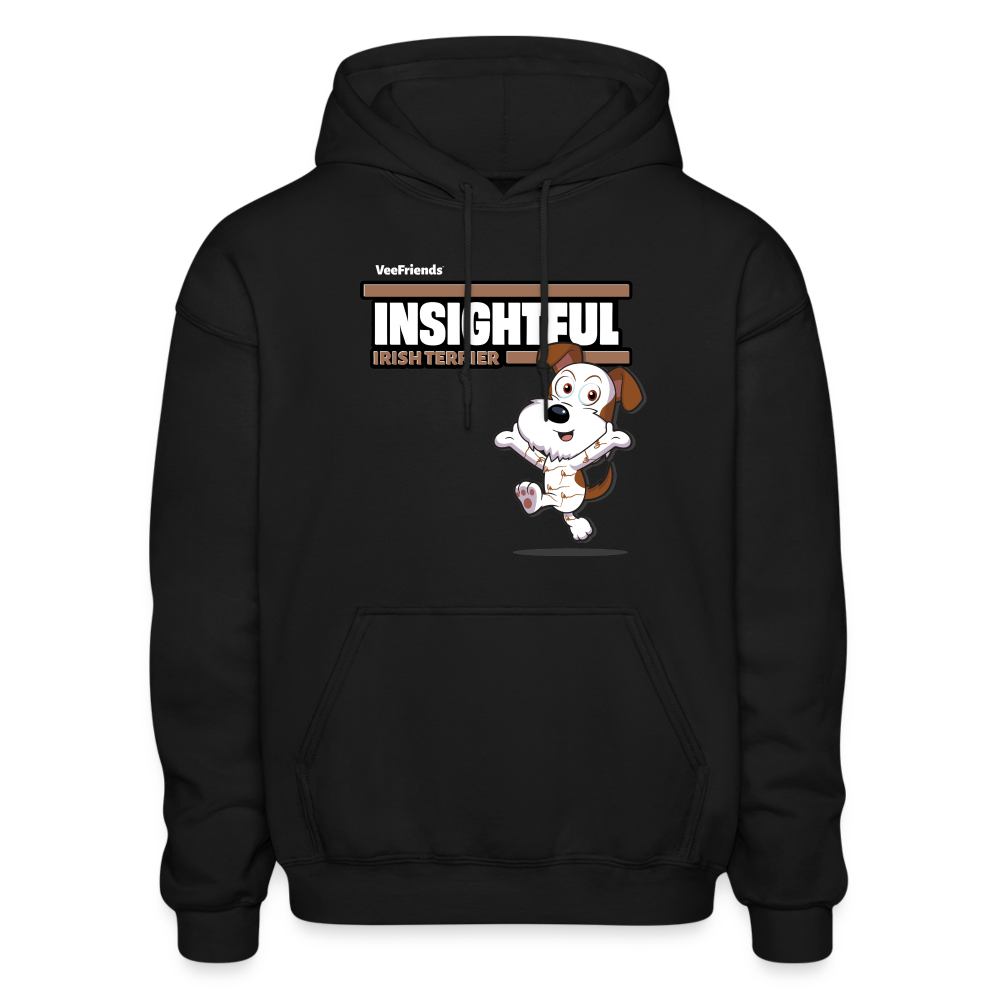 Insightful Irish Terrier Character Comfort Adult Hoodie - black