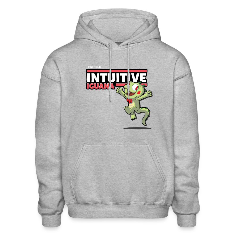 Intuitive Iguana Character Comfort Adult Hoodie - heather gray