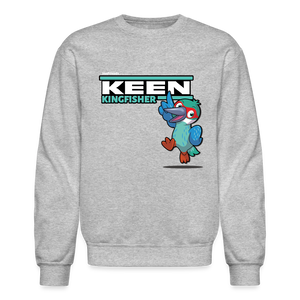 Keen Kingfisher Character Comfort Adult Crewneck Sweatshirt - heather gray