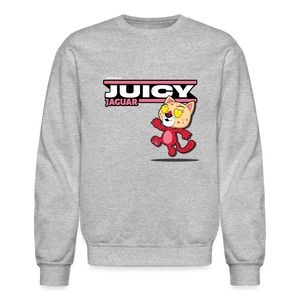 Juicy Jaguar Character Comfort Adult Crewneck Sweatshirt - heather gray