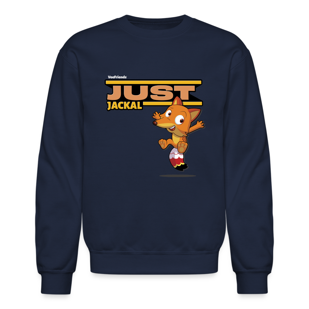 Just Jackal Character Comfort Adult Crewneck Sweatshirt - navy