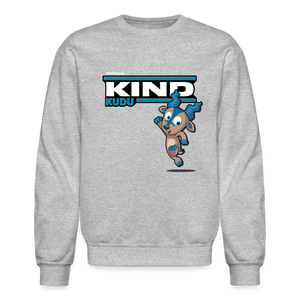 Kind Kudu Character Comfort Adult Crewneck Sweatshirt - heather gray