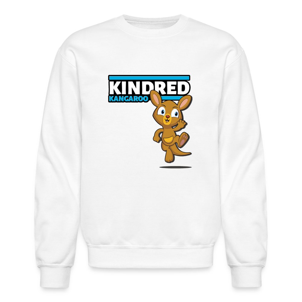 Kindred Kangaroo Character Comfort Adult Crewneck Sweatshirt - white