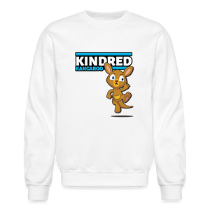 Kindred Kangaroo Character Comfort Adult Crewneck Sweatshirt - white