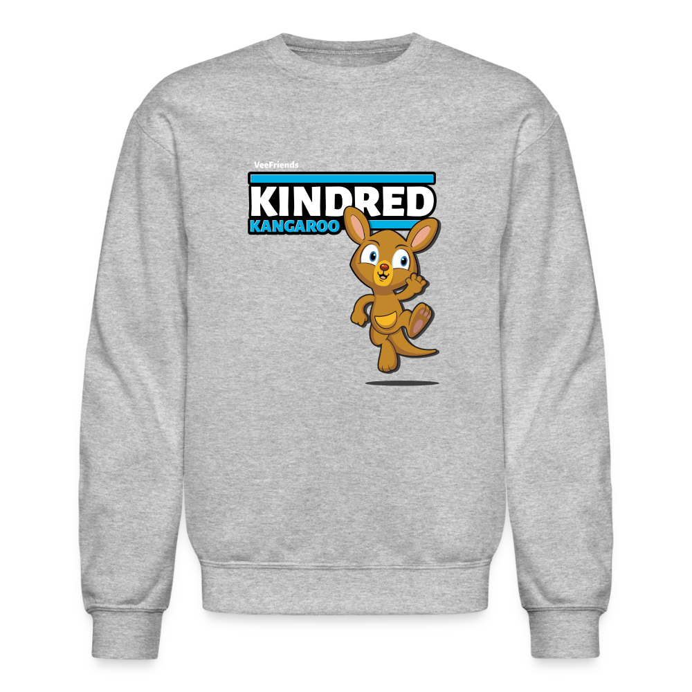 Kindred Kangaroo Character Comfort Adult Crewneck Sweatshirt - heather gray